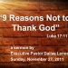 9 Reasons Not to Thank God