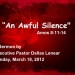 An Awful Silence