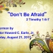 Don’t Be Afraid