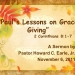 Paul’s Lessons on Grace Giving